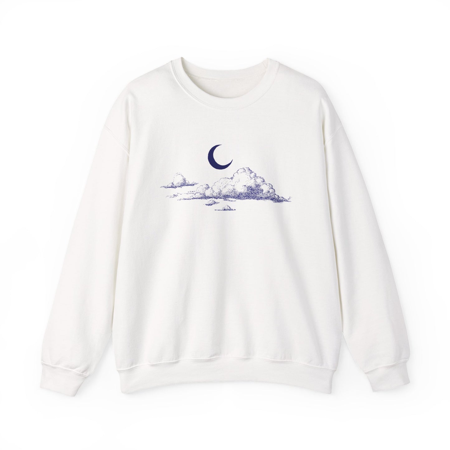 Crescent Moon Clouds Sweatshirt