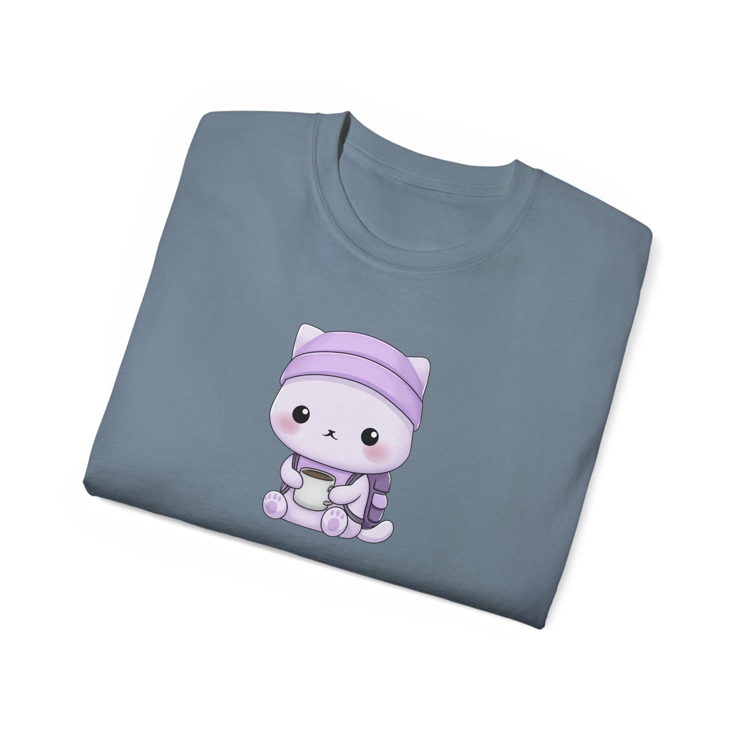 Cat Hiking T-shirt Folded