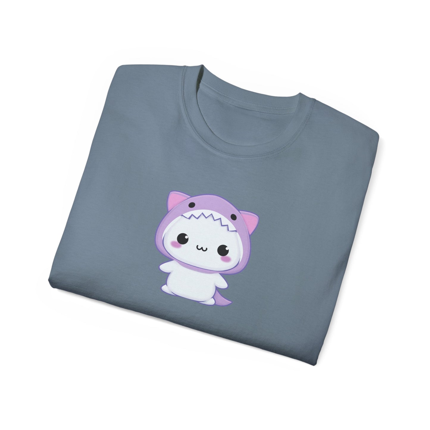 Cat in Shark Mouth Shirt Folded