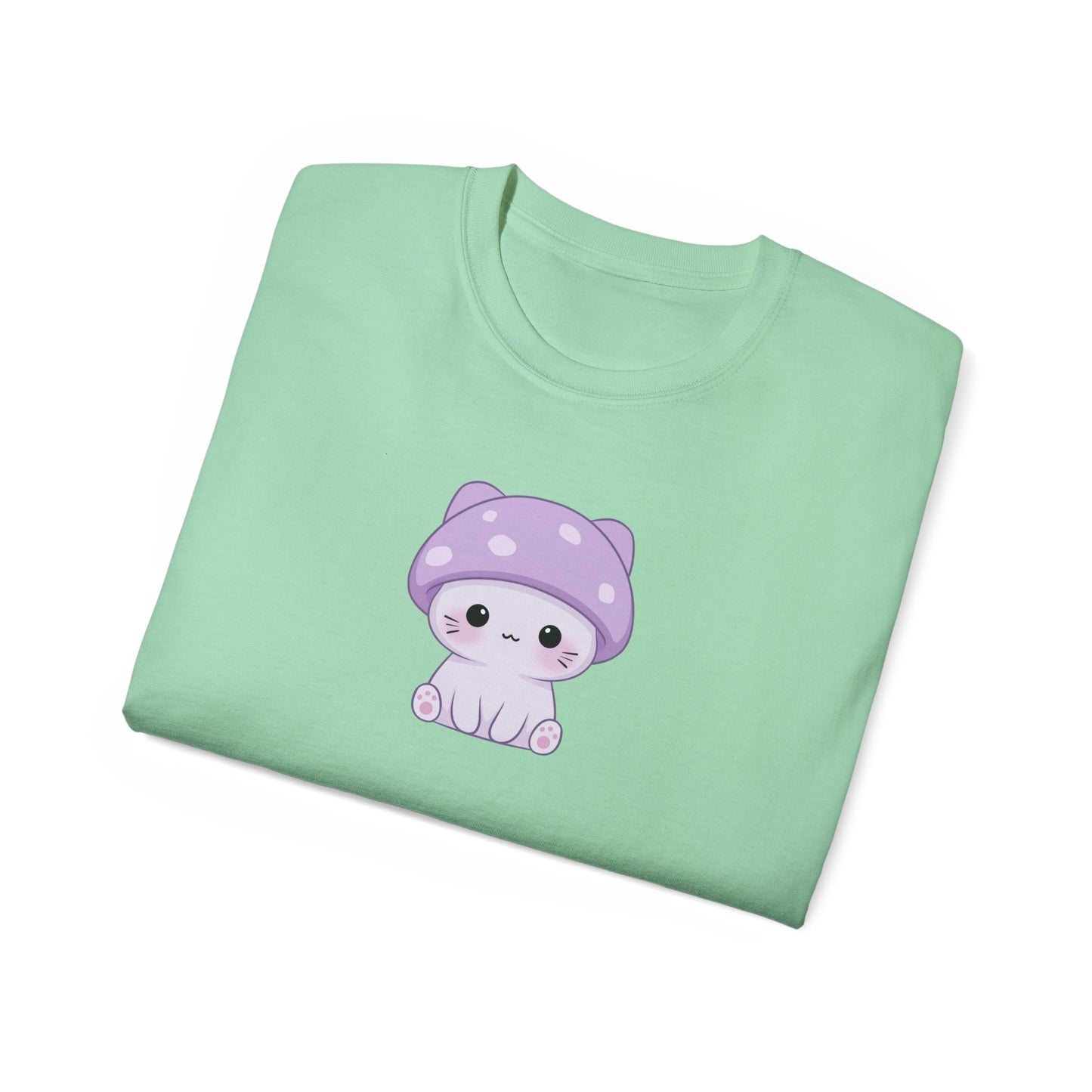 Cat Mushroom Shirt Folded
