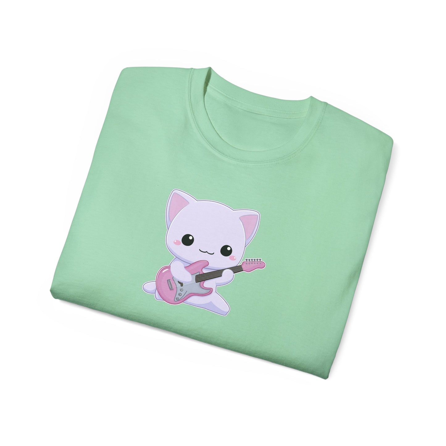 Cat Playing Guitar Shirt Folded