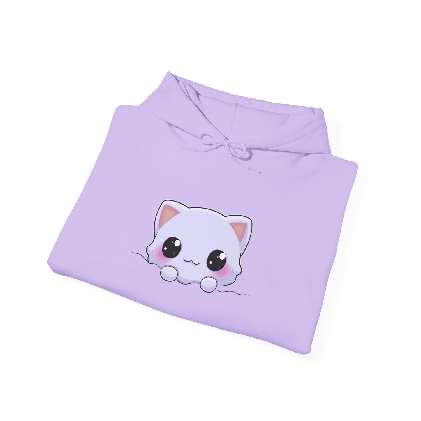 Peeking Cat Hoodie Folded