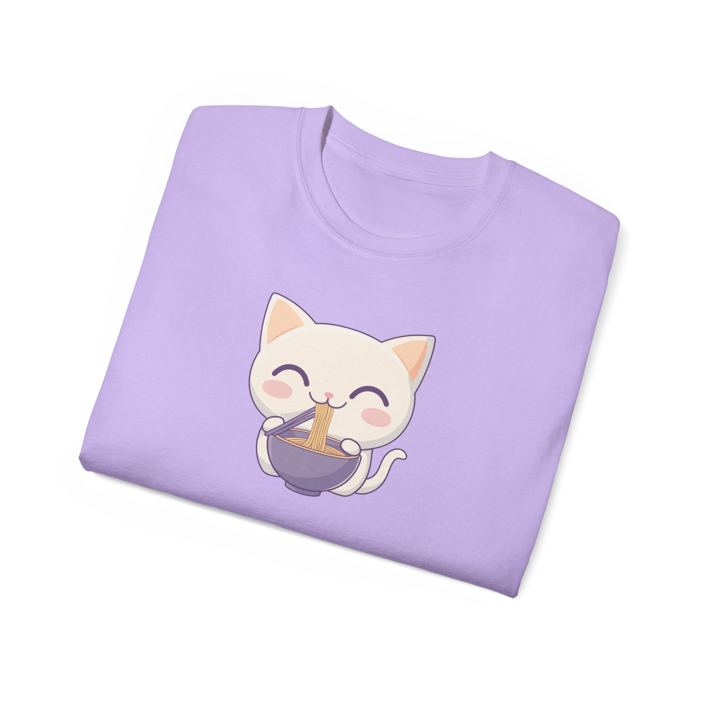 Ramen Cat T-shirt Folded