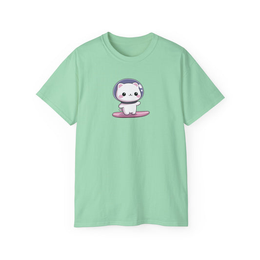 Astronaut Surfing T-shirt, Cloud Surfer