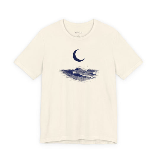 Crescent Moon Waves Tee