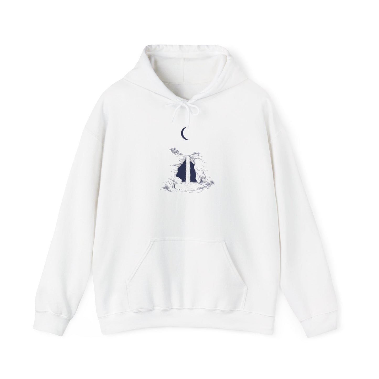 Crescent Moon Waterfall Hoodie
