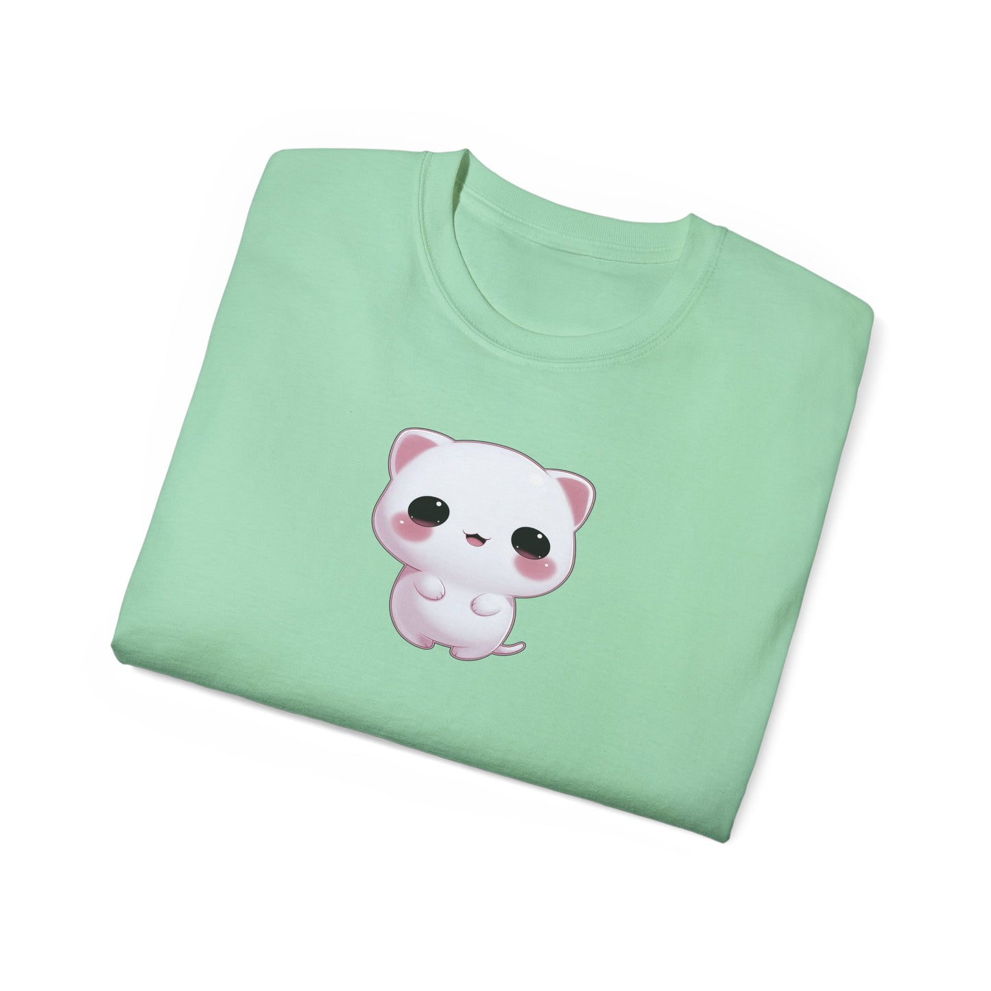Cat Print T-shirt, Soft Paws