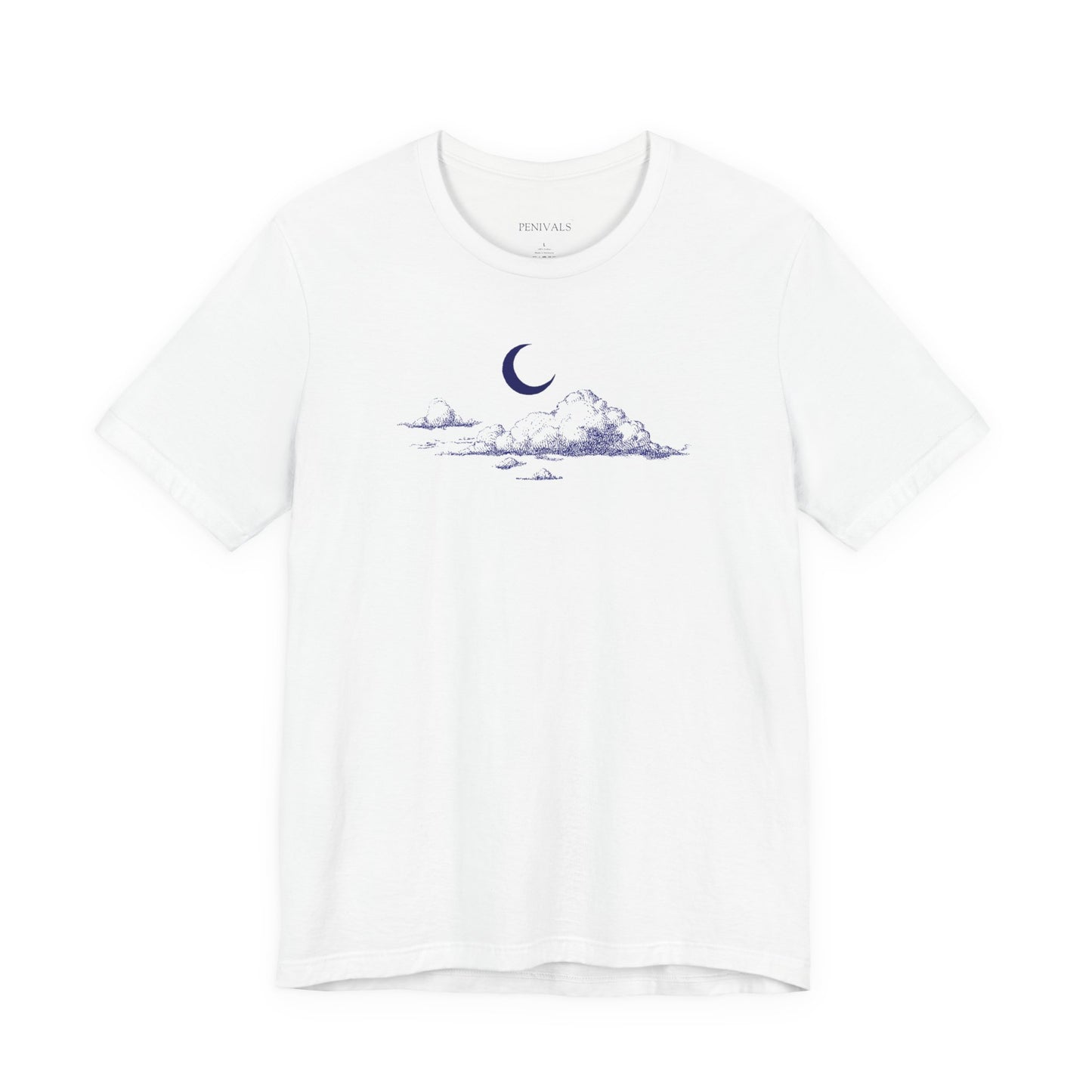Crescent Moon Clouds Tee