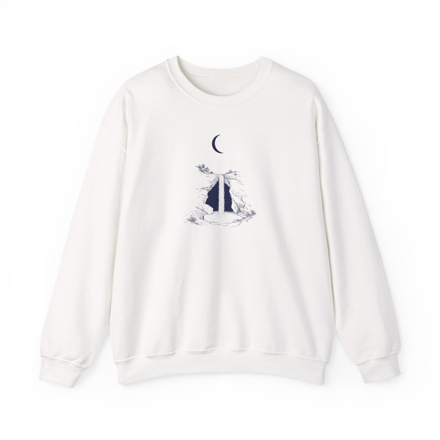 Crescent Moon Waterfall Sweatshirt