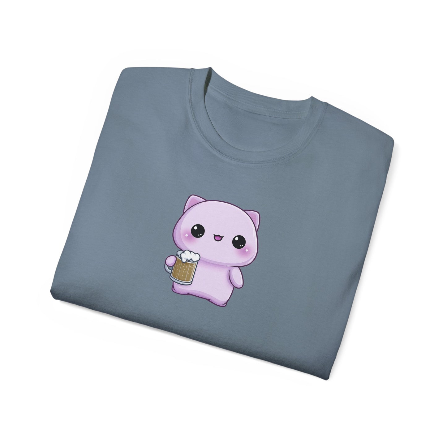 Beer Me Right Meow T-shirt Folded