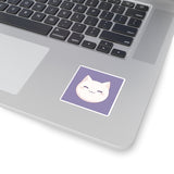 Kawaii Cute Cat Sticker on Computer