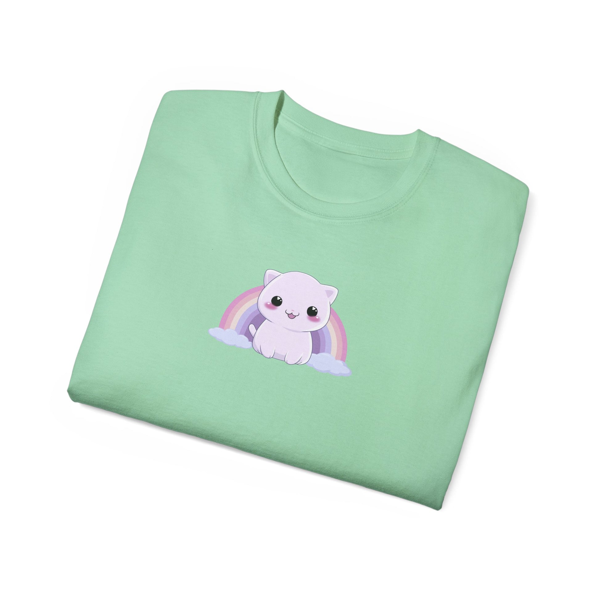 Rainbow Cat Shirt Folded