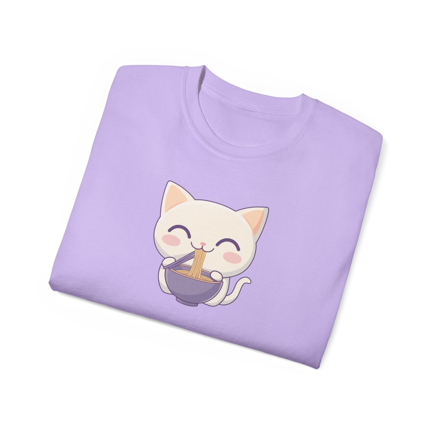 Ramen Cat T-shirt Folded