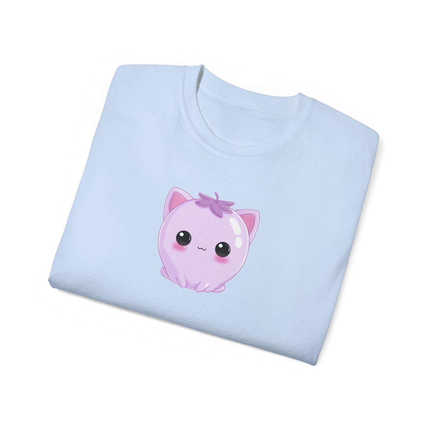 Strawberry Cat Tee Folded